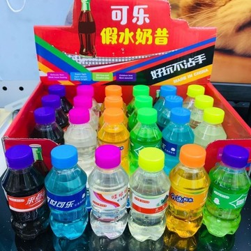 ⭐桃園出貨🔥24入兒童仿真新款飲料可樂雪碧芬達小飲料瓶假水起泡膠安全無毒 兒童玩具 益智玩具 生日禮物 玩具