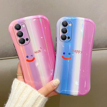 適用于潮牌OPPOReno5小蠻腰手機殼5k女款0pp0reno6pro曲屏4SE網紅防摔4pro情侶新款3元氣版軟套硅膠ren06外殼