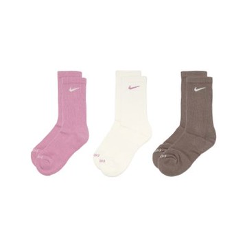Nike 休閒襪 Everyday Plus Cushioned 長襪 襪子 粉紅 棕 白 3雙入 SX6888-936