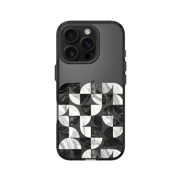 iPhone 16 Pro Clear 酷墨灰 - 石紋與渲染 / Marble & Dreamy Gradient - 月球