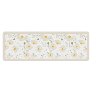 半島良品 吸水防滑硅藻泥軟墊  雛菊花開  1個  40 x 120cm
