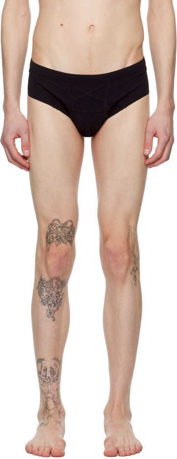 Rick Owens 黑色 Hollywood Penta 三角泳裤