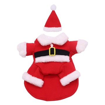 寵物聖誕套裝  XS  1套  聖誕老人站立裝 紅色