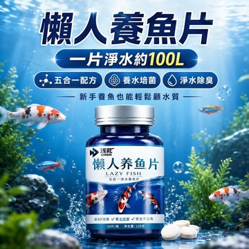 ⭐現貨⭐多功能魚缸淨水片 懶人養魚淨水錠 硝化細菌益生菌 維生素C微量元素 水質維護除臭 魚龜缸日常養水用品 新手適用