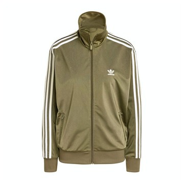 Adidas Firebird TT IY4742 女 立領 外套 運動 復古 三葉草 休閒 寬鬆 拉鍊口袋 橄欖綠