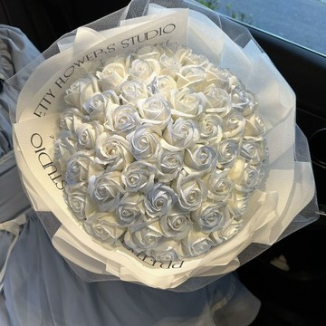 【浪漫永生花束】乾花 永生花 仿真花 香皂花 玫瑰花束 香皂肥皂花束 52朵玫瑰 七夕情人節禮物 送女朋友 送老婆 生日