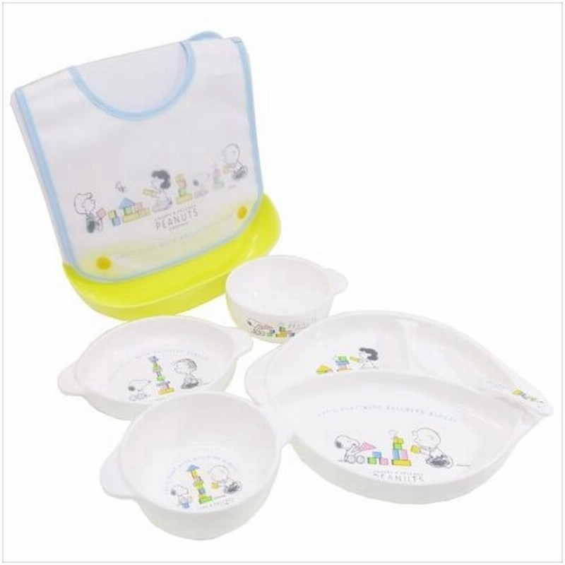 食器セット スヌーピー ベビー食器6点セット Osk グッズ レンゲ 茶碗 皿 ビブ お食い初め 通販 Lineポイント最大0 5 Get Lineショッピング