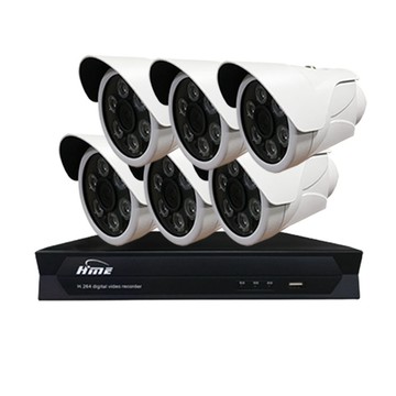 HME 昌運監視器組合 HM-NT85L 8路 錄影主機+HM-5MK03 500萬 20米 紅外線管型攝影機*6