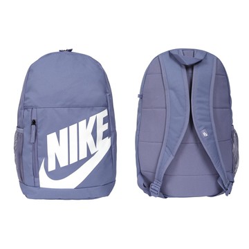 nike 大童後背包-附筆袋-雙肩包 肩背包 旅行包 靛灰白橘