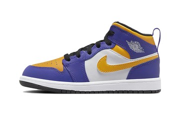 JORDAN 1 MID LAKERS PS