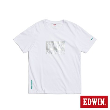 EDWIN 男款 雷射箔印花短袖T恤 (白色)