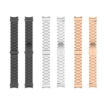 DTAudio 三環金屬錶帶 20mm 22mm 金屬錶帶 錶帶 不易生鏽 多款顏色 替換錶帶 智能錶帶 不鏽鋼 三星手錶