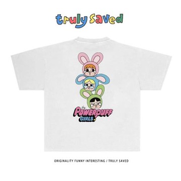 ART Fashion 哭泣飛天小女警ins阿美咔嘰重磅潮牌短袖T恤vintage