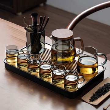 玻璃茶具套裝泡茶壺加厚耐高溫喝茶杯辦公室個人專用功夫泡茶器