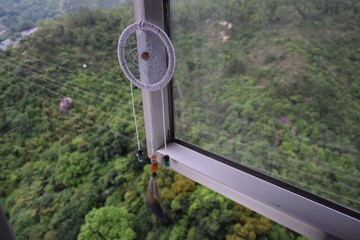 捕夢網//掛飾//藍白