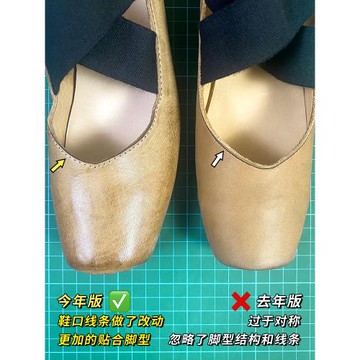 水洗馬皮~uma芭蕾舞鞋女外穿方頭復古真皮高跟豬鼻子瑪麗珍單鞋