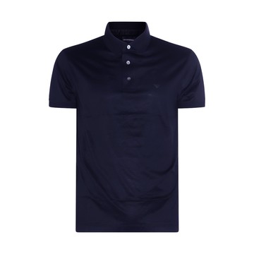 Emporio Armani - Blue Navy Cotton Polo Shirt