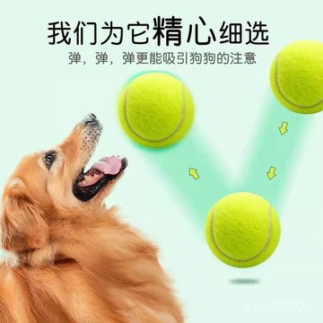 臺灣🚍8H出🉑狗狗球金毛泰迪彈力球耐咬磨牙網球寵物幼犬拉布拉多小狗訓練 WHGN