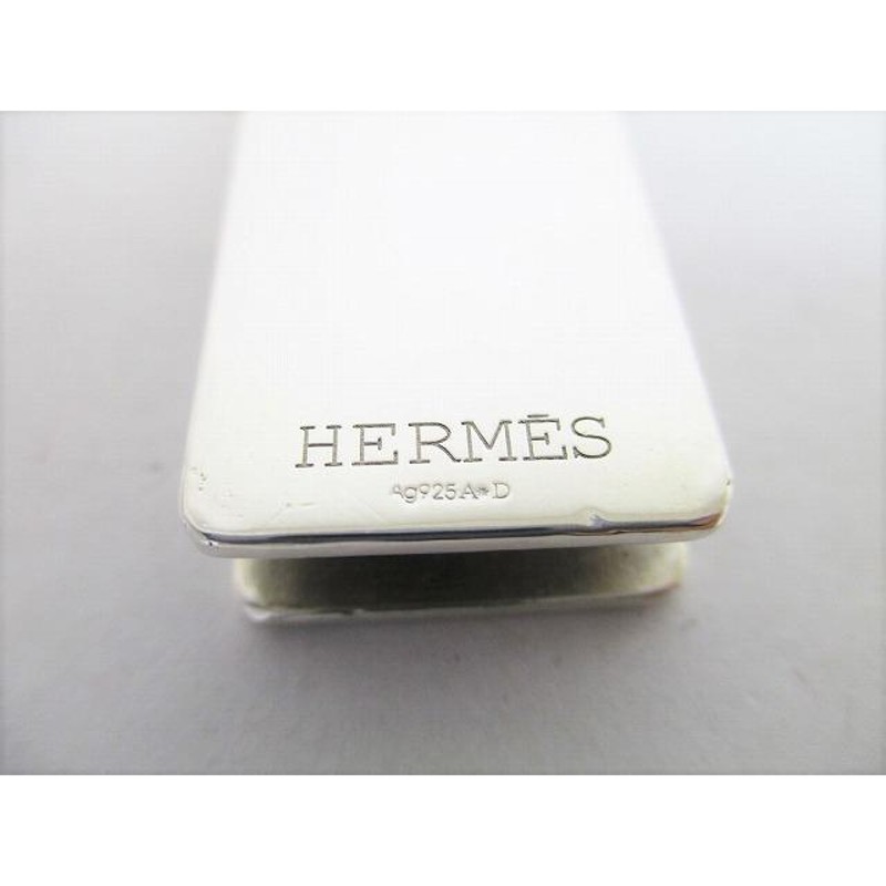 エルメス HERMES エブリン パンチング H ロゴ AG925 シルバー925