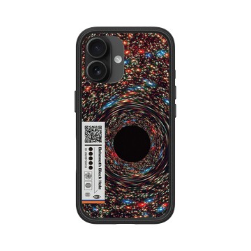 iPhone 16 Mod NX 黑 - NASA - Behemoth Black Hole Found In An Unlikely Place - QR Code Edition
