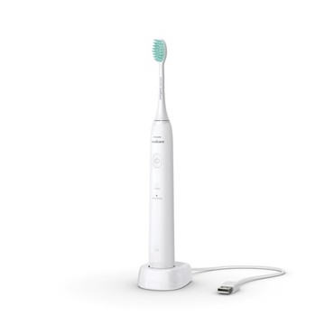 【Philips 飛利浦】輕巧軟毛音波震動/電動牙刷-小羽刷 白色 HX2421/02