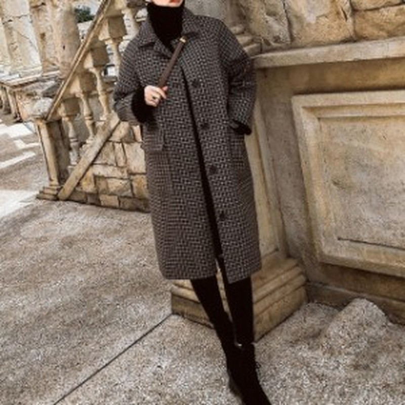 チェックステンカラーコート レディース アウター コート ジャケット メルトンジャケット ウィンドウペンチェックコート モッズコート ロ 通販 Lineポイント最大4 0 Get Lineショッピング