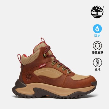 Timberland 女款鐵鏽色Mt. Maddsen Peak防水中筒健行靴|A41Q8EM6
