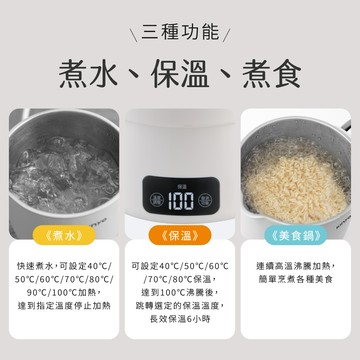kinyo 雙電壓電子美食鍋 白 TRFP-E61