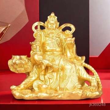 🙏🏻紫南宮過爐 開光🔥八月初更新-趙公明(趙元帥)財神爺家用玄關家居辦公室喬遷開業供奉擺件 U3VI