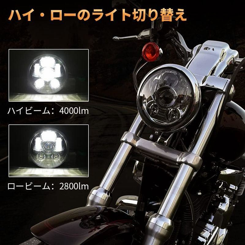 お買い得！】 RAMJET4X4 バイク ヘッドライト モーターサイクル LED