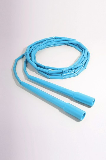 【J3】跳繩 節拍繩 拍子繩 3米 (長柄重拍-天空藍)