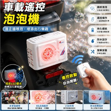 台灣發貨 車載遙控泡泡機 自動泡泡機 空調外機泡泡機 帶遙控一鍵出泡 小電驢電動汽車掛件 自動出泡泡泡機 泡泡機 禮物