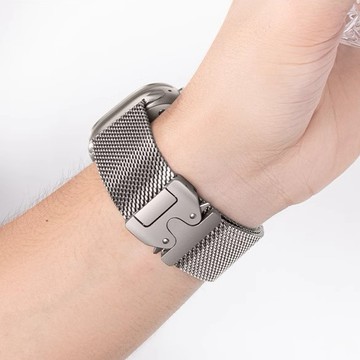 米蘭機甲 傘扣磁吸 適用 Apple Watch 11 10 9 8 7 6 SE 替換錶帶 42mm 46mm金屬錶帶