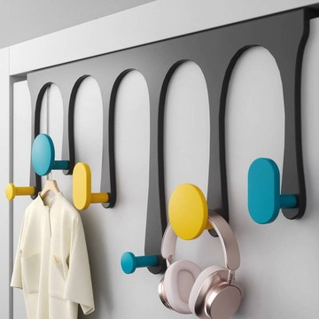 門後掛鉤掛衣架壁掛門背式衣帽鉤置物架不限門厚免打孔衣服掛衣鉤