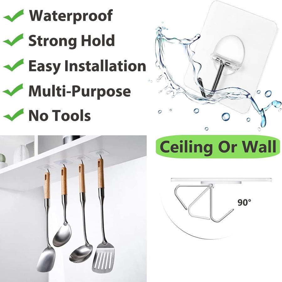 Adhesive Hooks for Hanging Heavy Duty Wall Hooks Self Adhesive To