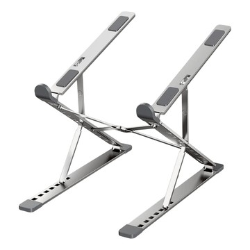 蕉蕉購物 N8鋁合金雙層增高摺疊筆電支架  1個  銀色