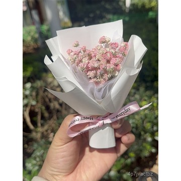 新品下殺🌟車載幹花束擺件出風口香薰永生花小花束迷你玫瑰花超小可愛禮物 1NMO