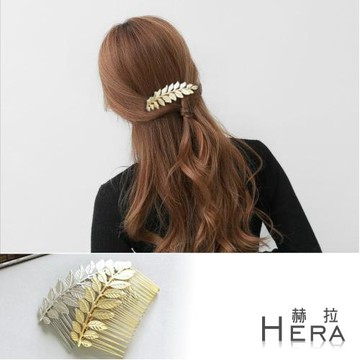 【HERA 赫拉】金屬樹葉髮插/髮梳兩入組