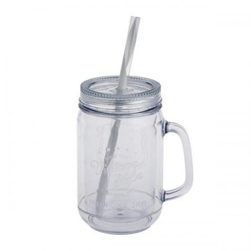 AoKaoru vintage style double wall jar clear 450ml 029356