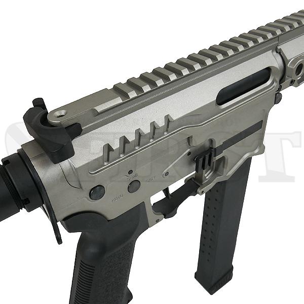 ランサータクティカル エアガン PW9 Mod.1 デルタストック グレー 軽量 [ZION ARMS 電子トリガー搭載] 電動ガン 18以上用 [エアガン ファースト 最強]