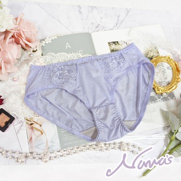 【露娜斯】芙蘿拉之吻。吸濕排汗涼感舒適貼身三角內褲【淺紫】台灣製 P3072