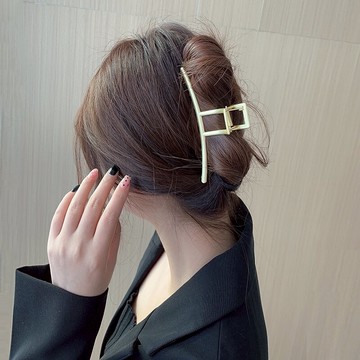 金屬抓夾大號發夾后腦勺優雅氣質盤發頭發夾子鯊魚夾發抓發卡