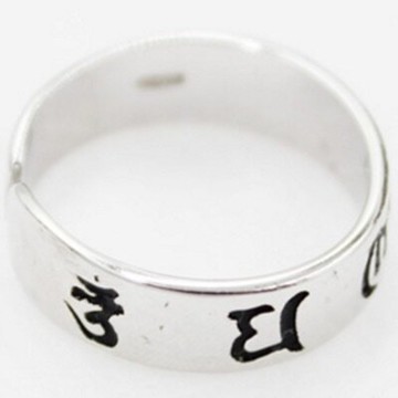 現貨+預購 925純銀戒指 銀飾-文字造型經典復古百搭母親節生日情人節禮物女配件73ae79【獨家進口】【米蘭精品】