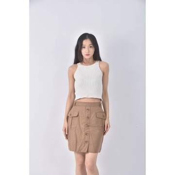(S) fodera杏色短裙二手衣
