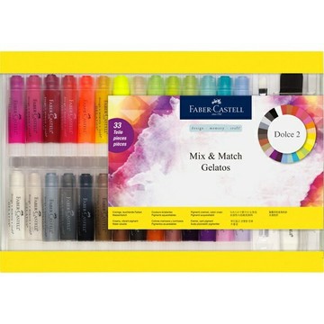 德國 Faber-Castell 輝柏 121834 口紅水性蠟筆組 (33項禮盒組) (附水筆工具)【APP滿額下單10%點數(單一帳號最高1500點)】8/31止