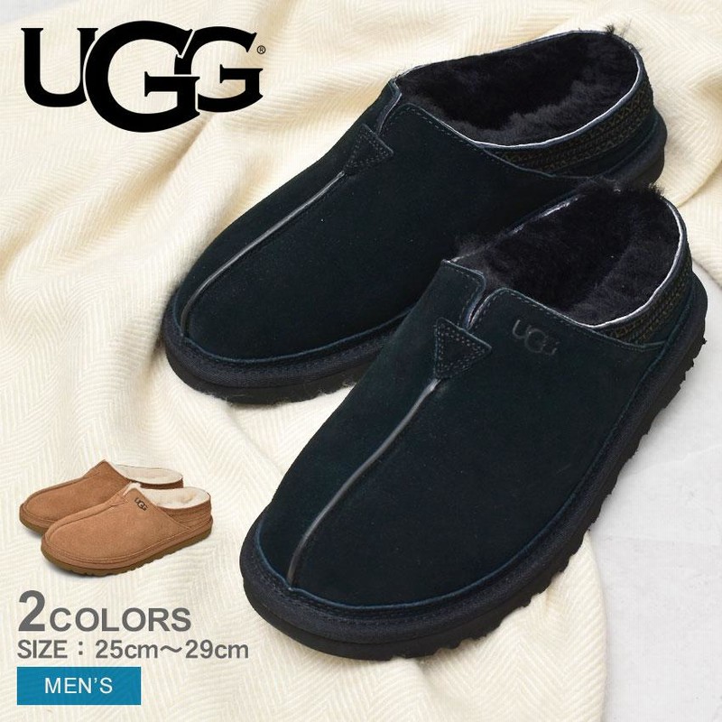 アグ スリッポン メンズ ニューマン UGG 1113631 黒 ブラウン 茶 靴