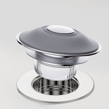 臉盆防臭下水彈跳過濾密封塞 白色