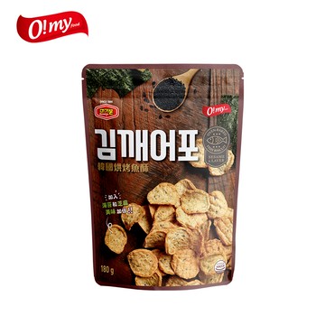 【O!my 歐邁福】韓國烘烤魚酥 (海苔芝麻) 180g