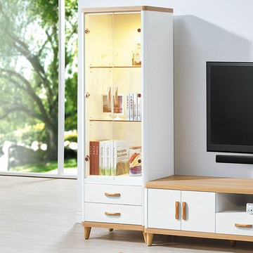 ASSARI-溫妮雙門2抽2尺展示櫃(寬60*深40*高185cm)