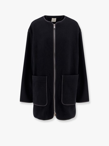 Wool blend coat with lateral slits - TOTEME - gender_Woman